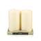 12 Packs: 2 ct. (24 total) Ivory Pillar Candle Pair by Ashland®